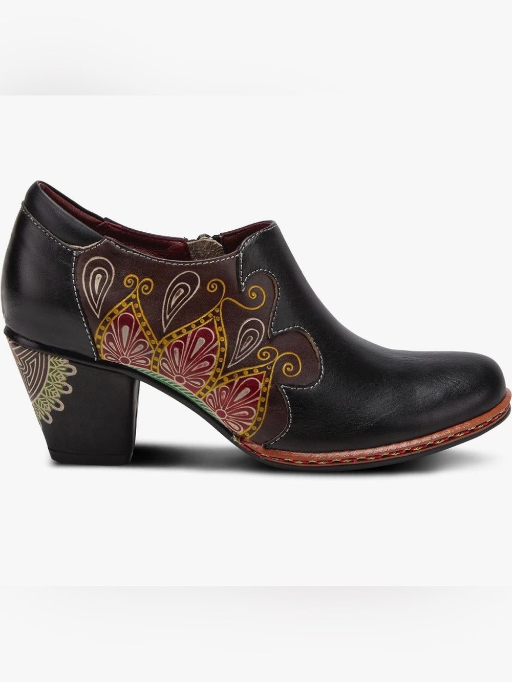 L’Artiste Spring Step Leather Floral Booties EU 42 US 10.5-11